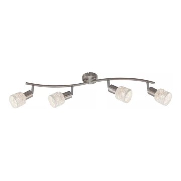 Briloner 2826-042 - Bodové svítidlo SPOT 4xE14/6W/230V matný chrom