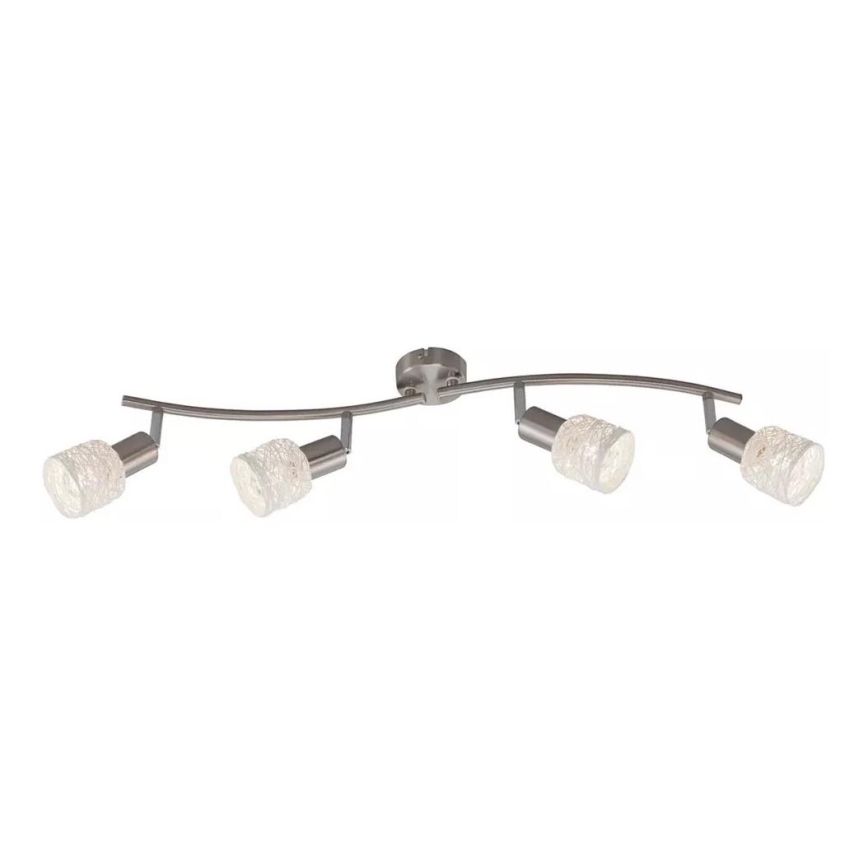 Briloner 2826-042 - Bodové svítidlo SPOT 4xE14/6W/230V matný chrom