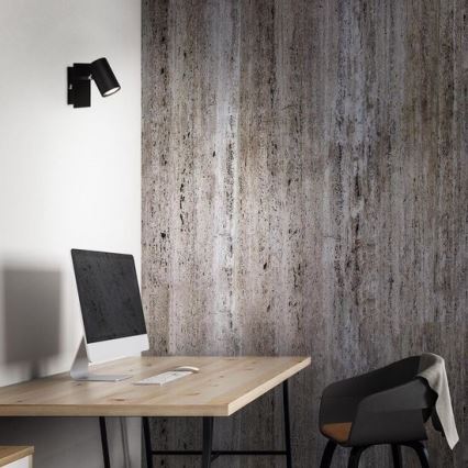 Briloner 2857-015 - Nástěnné bodové svítidlo SPOT 1xGU10/40W/230V černá