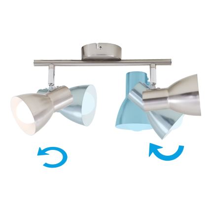 Briloner 2860-022 - Bodové svítidlo 2xE14/25W/230V