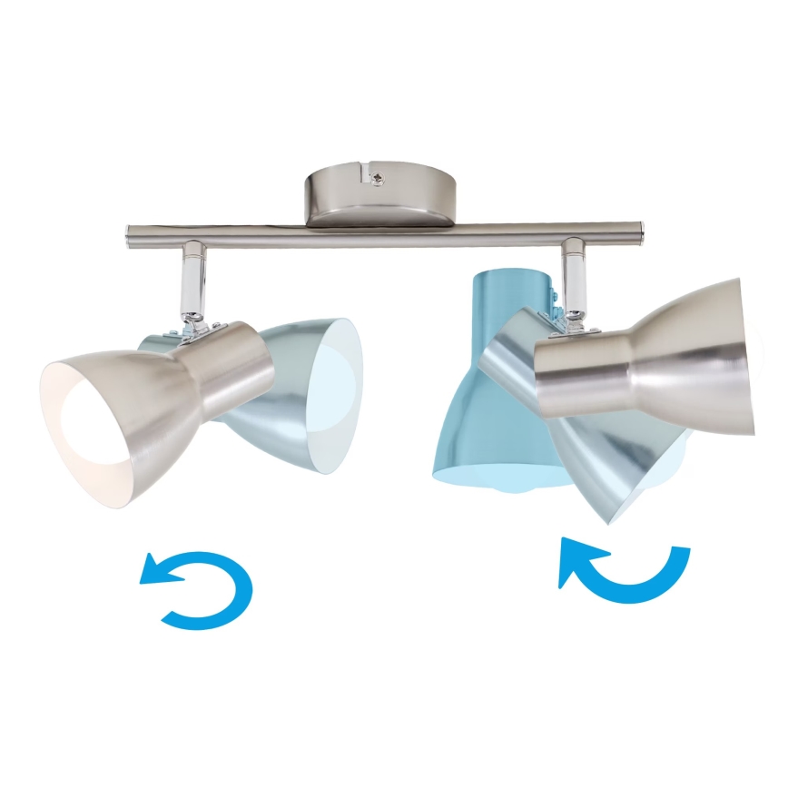 Briloner 2860-022 - Bodové svítidlo 2xE14/25W/230V