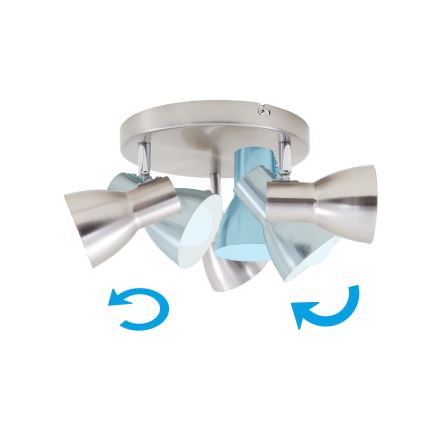 Briloner 2860-032 - Bodové svítidlo 3xE14/25W/230V