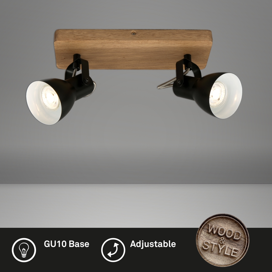 Briloner 2902-025 - Bodové svítidlo SPOT 2xGU10/35W/230V