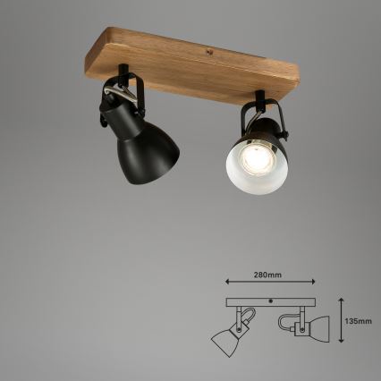 Briloner 2902-025 - Bodové svítidlo SPOT 2xGU10/35W/230V