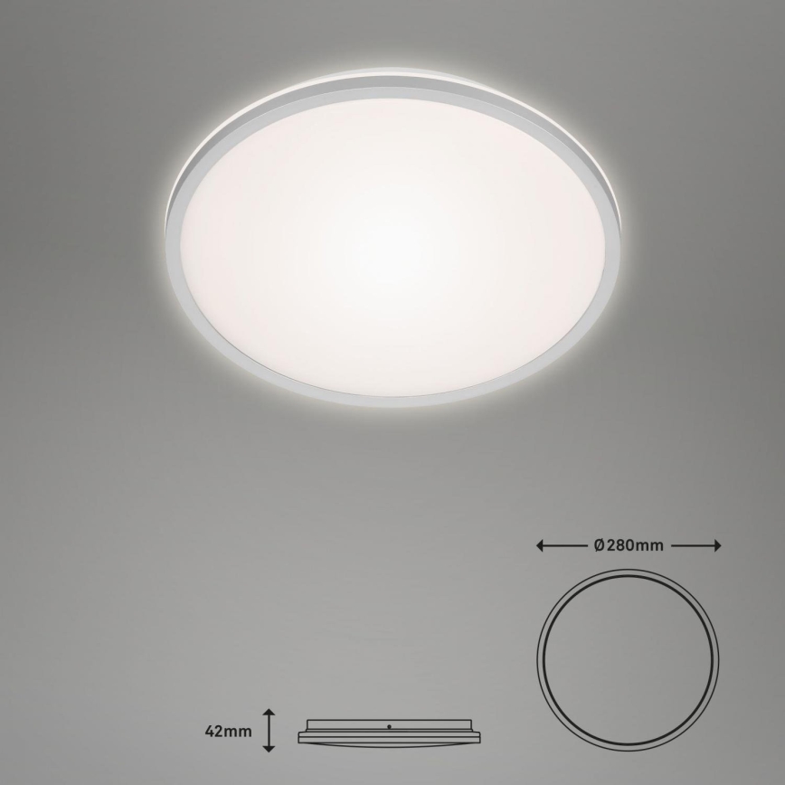 Briloner 3046-014 - LED Stropní svítidlo LED/15W/230V 4000K pr. 28 cm stříbrná