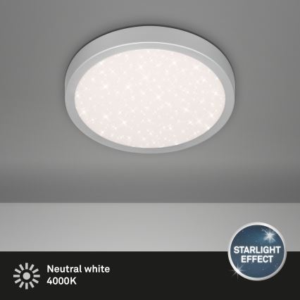 Briloner 3048-014 - LED Stropní svítidlo RUNA LED/18W/230V stříbrná