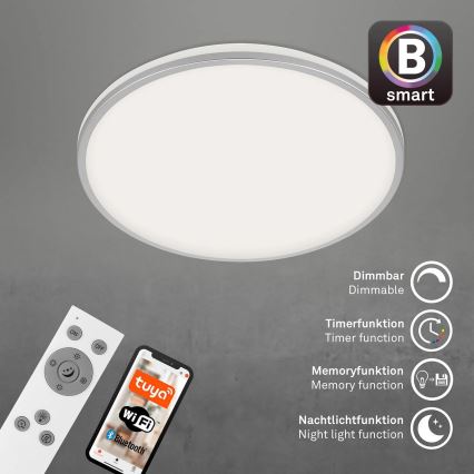 Briloner 3065-014 - LED Stmívatelné stropní svítidlo IVY LED/42W/230V Wi-Fi Tuya pr. 49 cm + dálkové ovládání