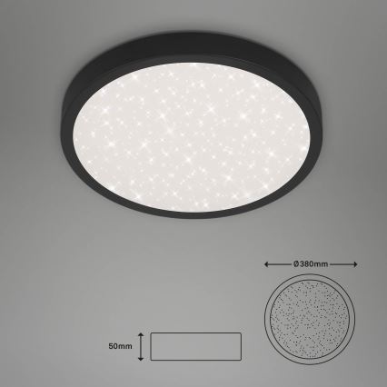 Briloner 3071-015 - LED Stropní svítidlo RUNA LED/24W/230V černá