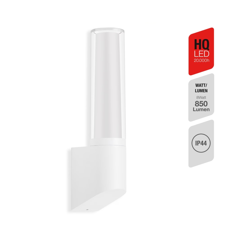 Briloner 311306TF - LED Venkovní nástěnné svítidlo LED/8W/230V 4000K IP44 bílá