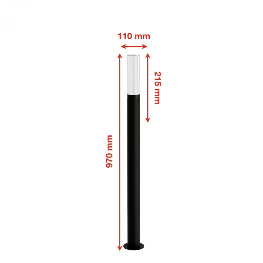Briloner 311505TF - LED Venkovní lampa LED/8W/230V IP44 4000K 97 cm černá