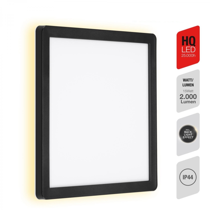 Briloner 313505TF - LED Venkovní nástěnné svítidlo LED/15W/230V IP44 4000K černá