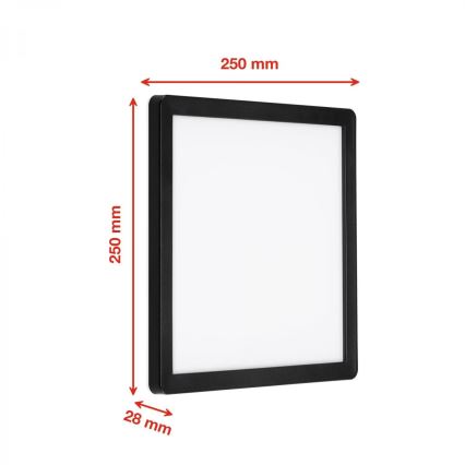 Briloner 313505TF - LED Venkovní nástěnné svítidlo LED/15W/230V IP44 4000K černá