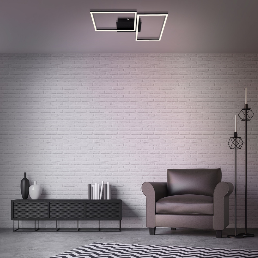 Briloner 3149-018 - LED Stmívatelný přisazený lustr FRAME 2xLED/15W/230V + dálkové ovládání