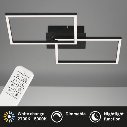 Briloner 3149-018 - LED Stmívatelný přisazený lustr FRAME 2xLED/15W/230V + dálkové ovládání