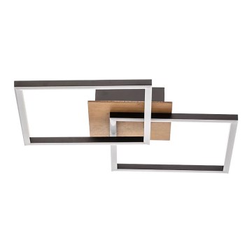 Briloner 3210-014 - LED Stmívatelné stropní svítidlo FRAME 2xLED/11W/230V hnědá