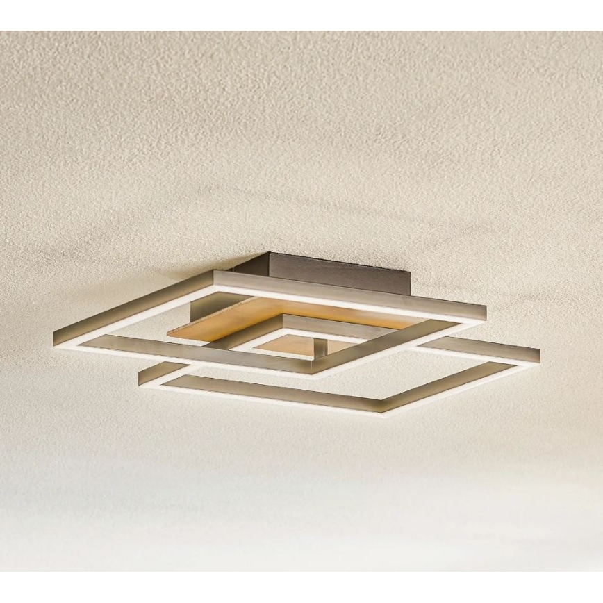 Briloner 3210-014 - LED Stmívatelné stropní svítidlo FRAME 2xLED/11W/230V hnědá