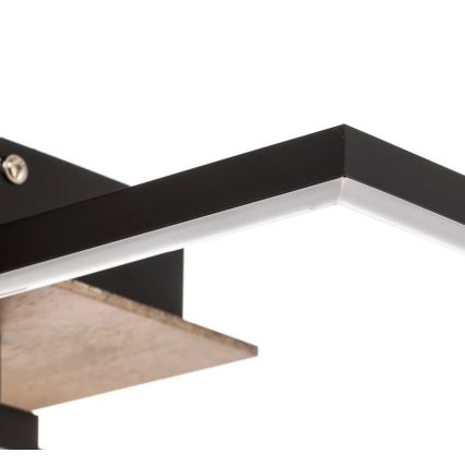 Briloner 3210-014 - LED Stmívatelné stropní svítidlo FRAME 2xLED/11W/230V hnědá