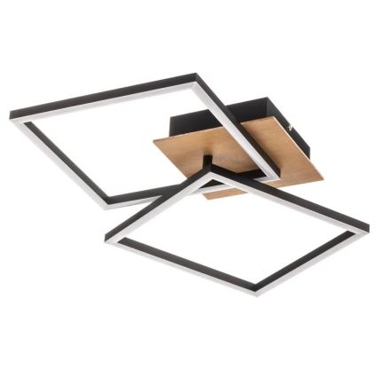 Briloner 3210-014 - LED Stmívatelné stropní svítidlo FRAME 2xLED/11W/230V hnědá