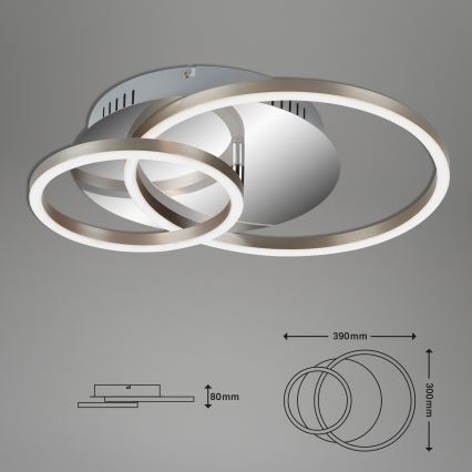 Briloner 3222-018 - LED Stmívatelné stropní svítidlo FRAMES LED/30W/230V