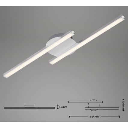 Briloner 3257-029 - LED Přisazený lustr GO 2xLED/6W/230V