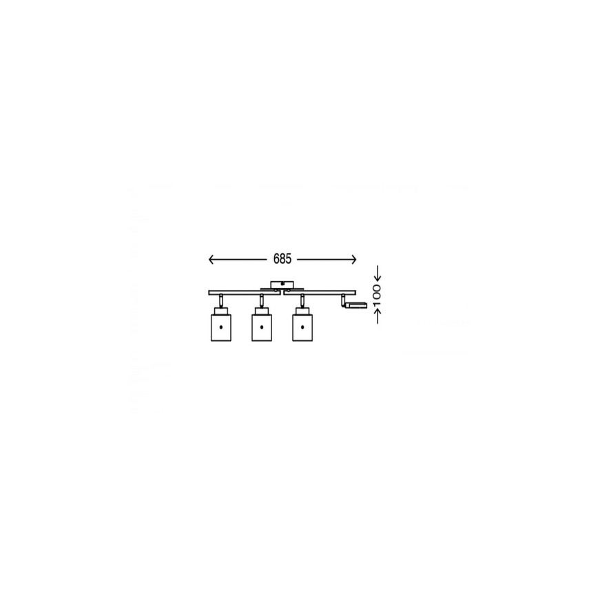 Briloner 3305-047 - LED Bodové svítidlo GLAM 4xLED/4,5W/230V