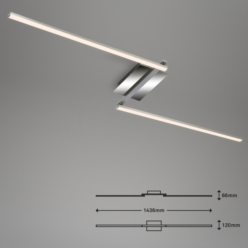 Briloner 3500-018 - LED Přisazený lustr STAFF 2xLED/6W/230V