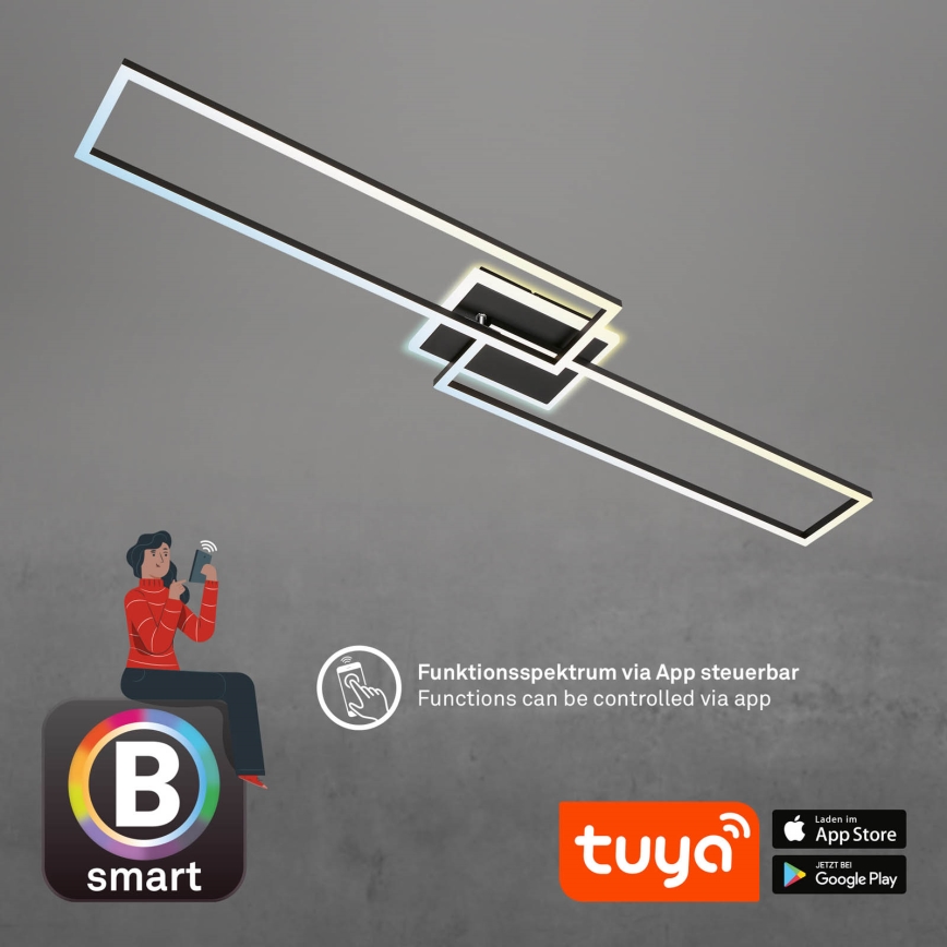 Briloner 3538-015 - LED Stmívatelný lustr FRAME 2xLED/20W/230V 2700-6500K Wi-Fi Tuya + dálkové ovládání