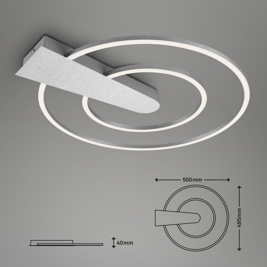 Briloner 3543-018 - LED Stmívatelné stropní svítidlo NICO LED/25W/230V matný chrom