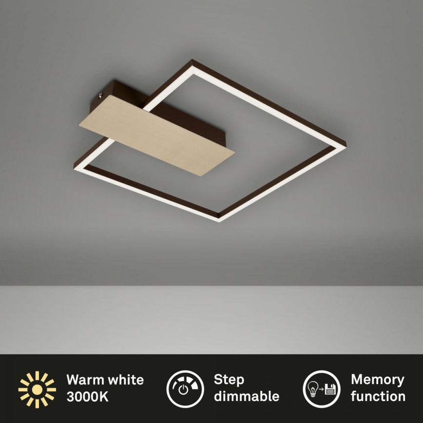 Briloner 3544-017 - LED Stmívatelné stropní svítidlo NICO LED/12W/230V zlatá