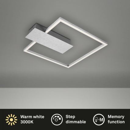 Briloner 3544-018 - LED Stmívatelné stropní svítidlo NICO LED/12W/230V matný chrom