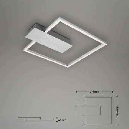 Briloner 3544-018 - LED Stmívatelné stropní svítidlo NICO LED/12W/230V matný chrom