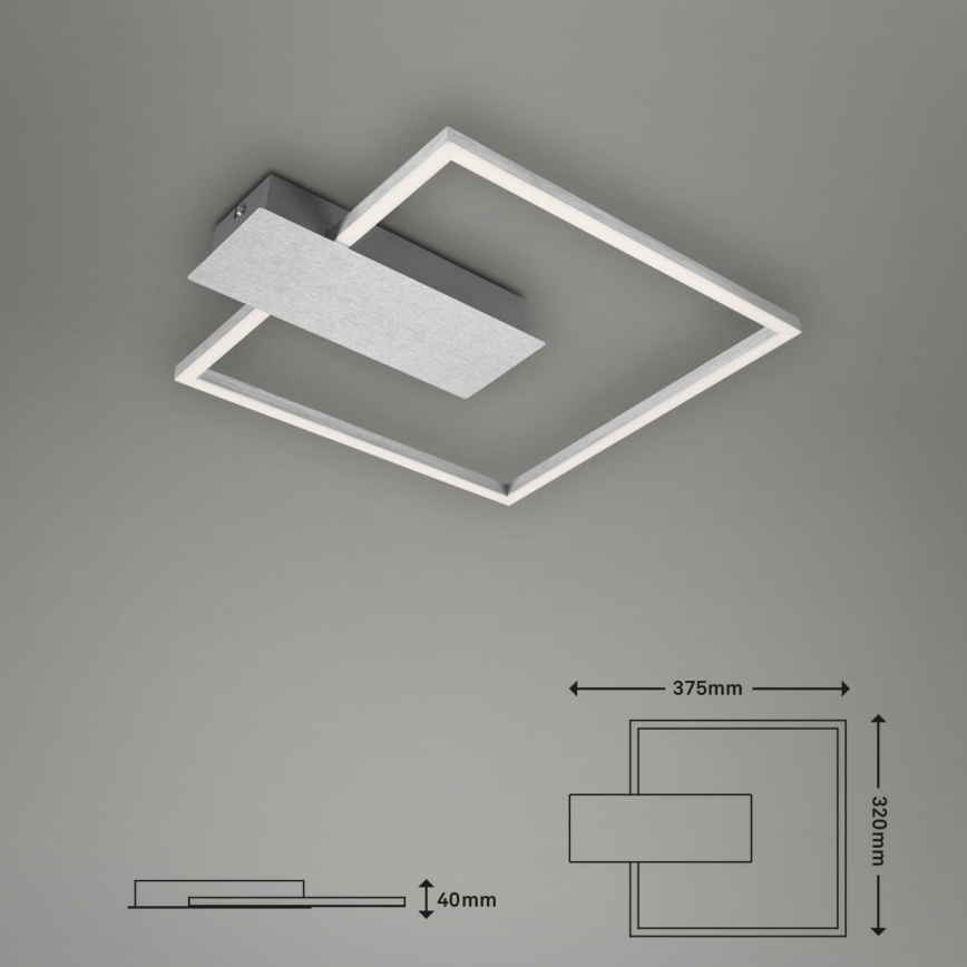 Briloner 3544-018 - LED Stmívatelné stropní svítidlo NICO LED/12W/230V matný chrom