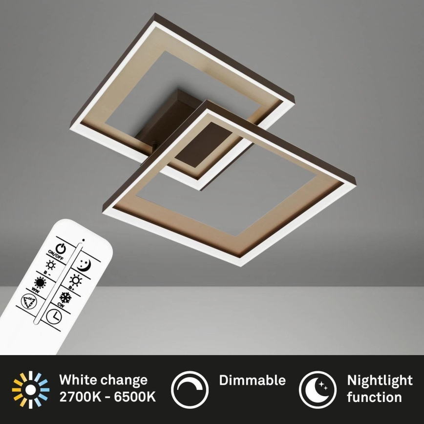 Briloner 3567-017 - LED Stmívatelné stropní svítidlo LED/25W/230V 3000-6500K 56,8x48cm + dálkové ovládání