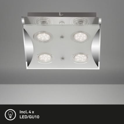 Briloner 3572-048 - LED Stropní svítidlo FLASH 4xGU10/3W/230V