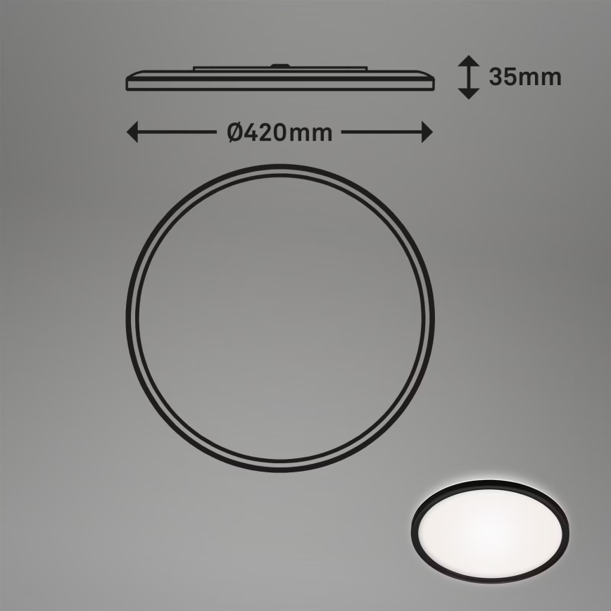 Briloner 3643-415 - LED Koupelnové stropní svítidlo LED/22W/230V IP44 4000K