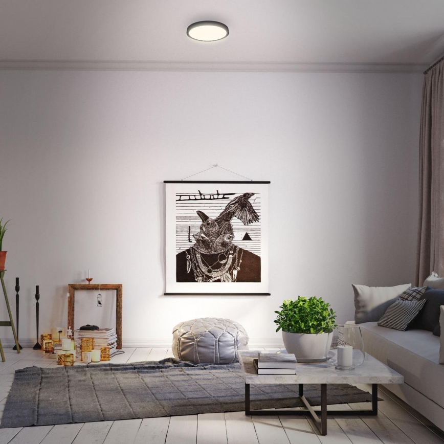 Briloner 3700-015 - LED Stropní svítidlo RUNA LED/16W/230V 3000K pr. 28 cm černá