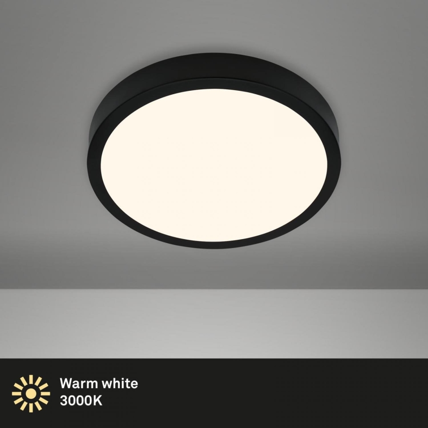 Briloner 3700-015 - LED Stropní svítidlo RUNA LED/16W/230V 3000K pr. 28 cm černá
