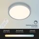 Briloner 3701-014 - LED Stmívatelné stropní svítidlo RUNA LED/18W/230V 2700-6500K stříbrná + dálkové ovládání