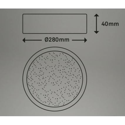 Briloner 3701-015 - LED Stmívatelné stropní svítidlo RUNA LED/18W/230V 2700-6500K + dálkové ovládání