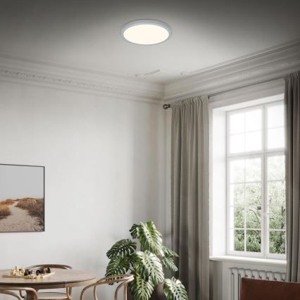Briloner 3703-014 - LED Stropní svítidlo RUNA LED/24W/230V 3000K pr. 38 cm stříbrná