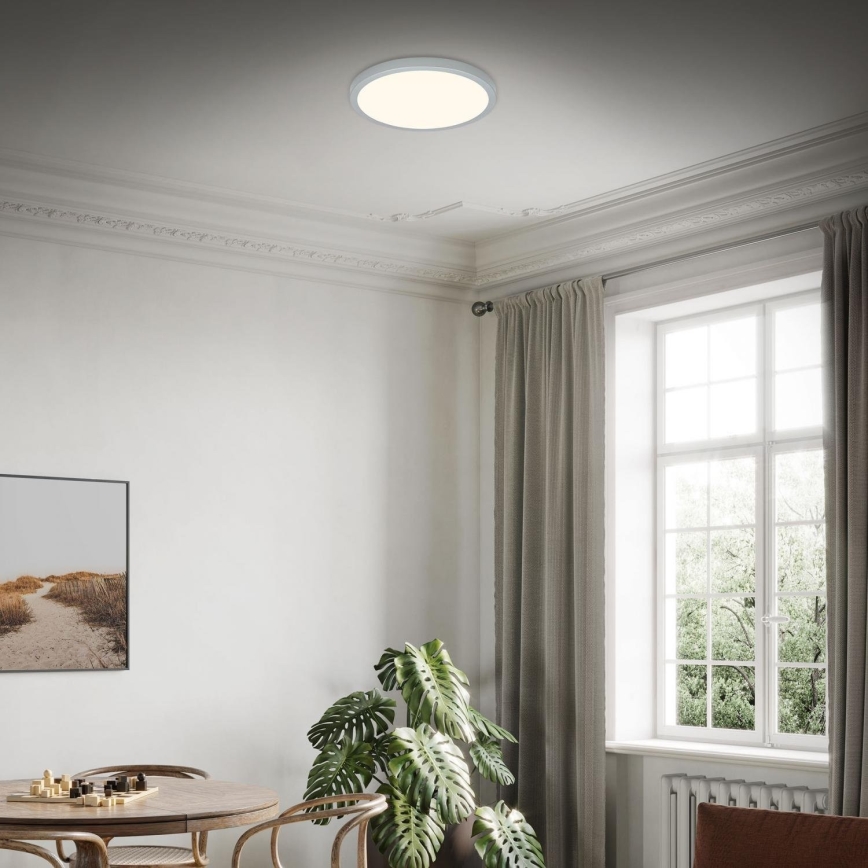 Briloner 3703-014 - LED Stropní svítidlo RUNA LED/24W/230V 3000K pr. 38 cm stříbrná