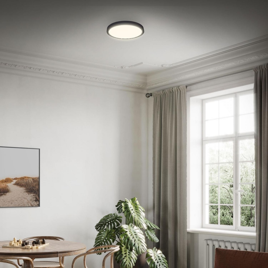 Briloner 3703-015 - LED Stropní svítidlo RUNA LED/24W/230V 3000K pr. 38 cm černá