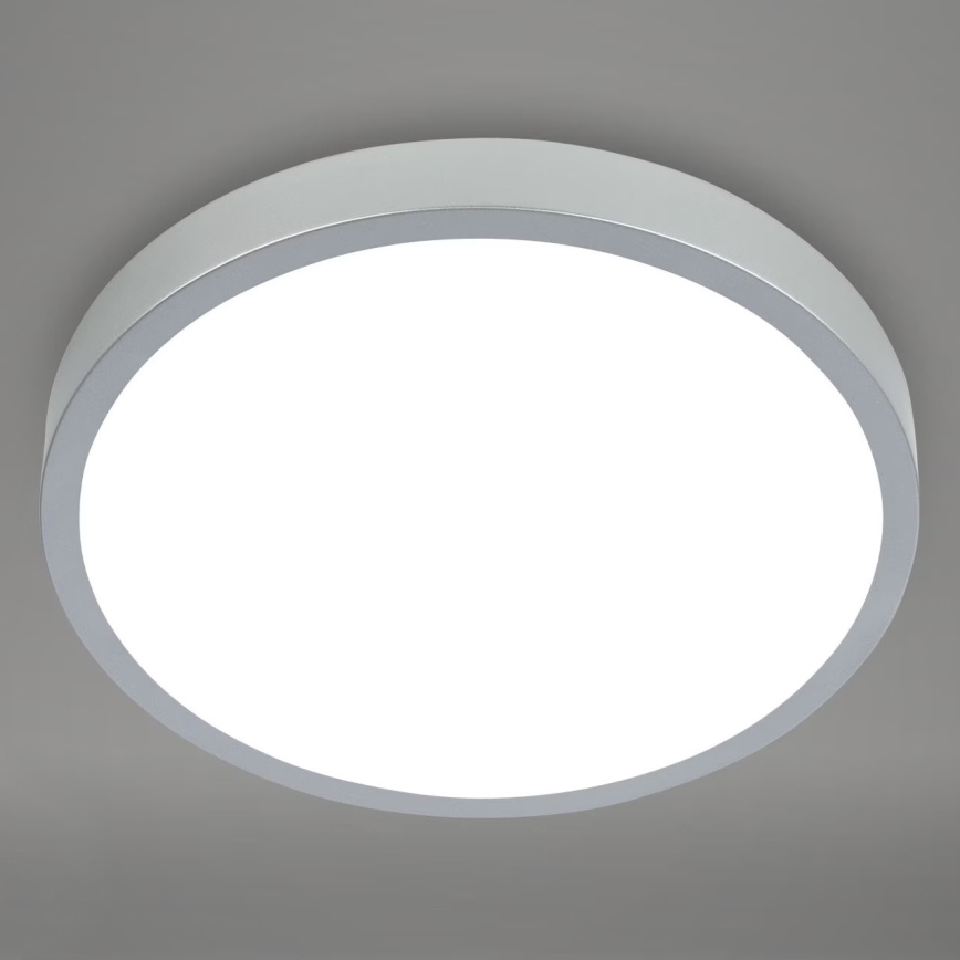 Briloner 3709-014 - LED RGBW Stmívatelné stropní svítidlo LED/22W/230V 4000K pr. 38 cm stříbrná + dálkové ovládání