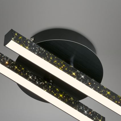 Briloner 3717-025 - LED Přisazený lustr REY 2xLED/12W/230V černá