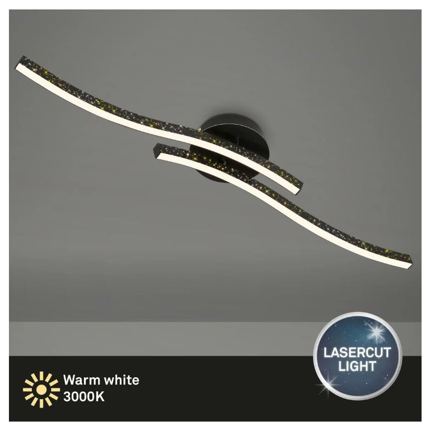 Briloner 3718-025 - LED Přisazený lustr REY 2xLED/6W/230V černá