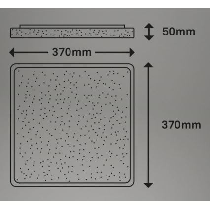 Briloner 3749-414 - LED Stropní svítidlo LINO LED/24W/230V matný chrom