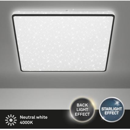 Briloner 3749-415 - LED Stropní svítidlo LINO LED/24W/230V černá