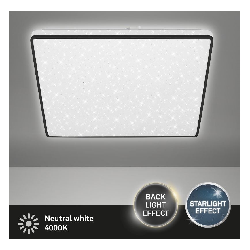 Briloner 3749-415 - LED Stropní svítidlo LINO LED/24W/230V černá