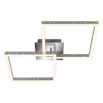 Briloner 3751-019 - LED Stmívatelné stropní svítidlo FRAME LED/20W/230V lesklý chrom