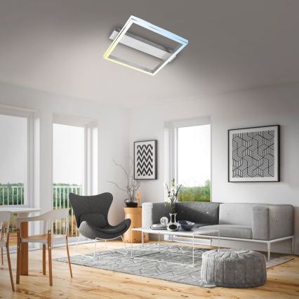 Briloner 3760-019 - LED Stmívatelné stropní svítidlo FRAME LED/23W/230V 2700-6500K 42x36 cm + dálkové ovládání